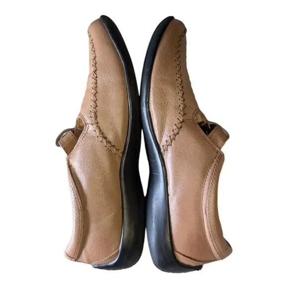 Dr. Scholls Womens  E1P-2X Size 7.5 M Brown  Leather Slip On Comfort Loafers - Picture 7 of 10